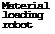Подпись: Material loading robot